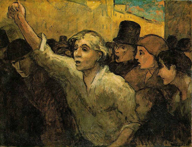 Honore  Daumier Two Uprising